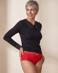 Lot de 14 Culottes Antibactériennes - Rouge