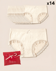 Lot de 14 Culottes Antibactériennes - Beige