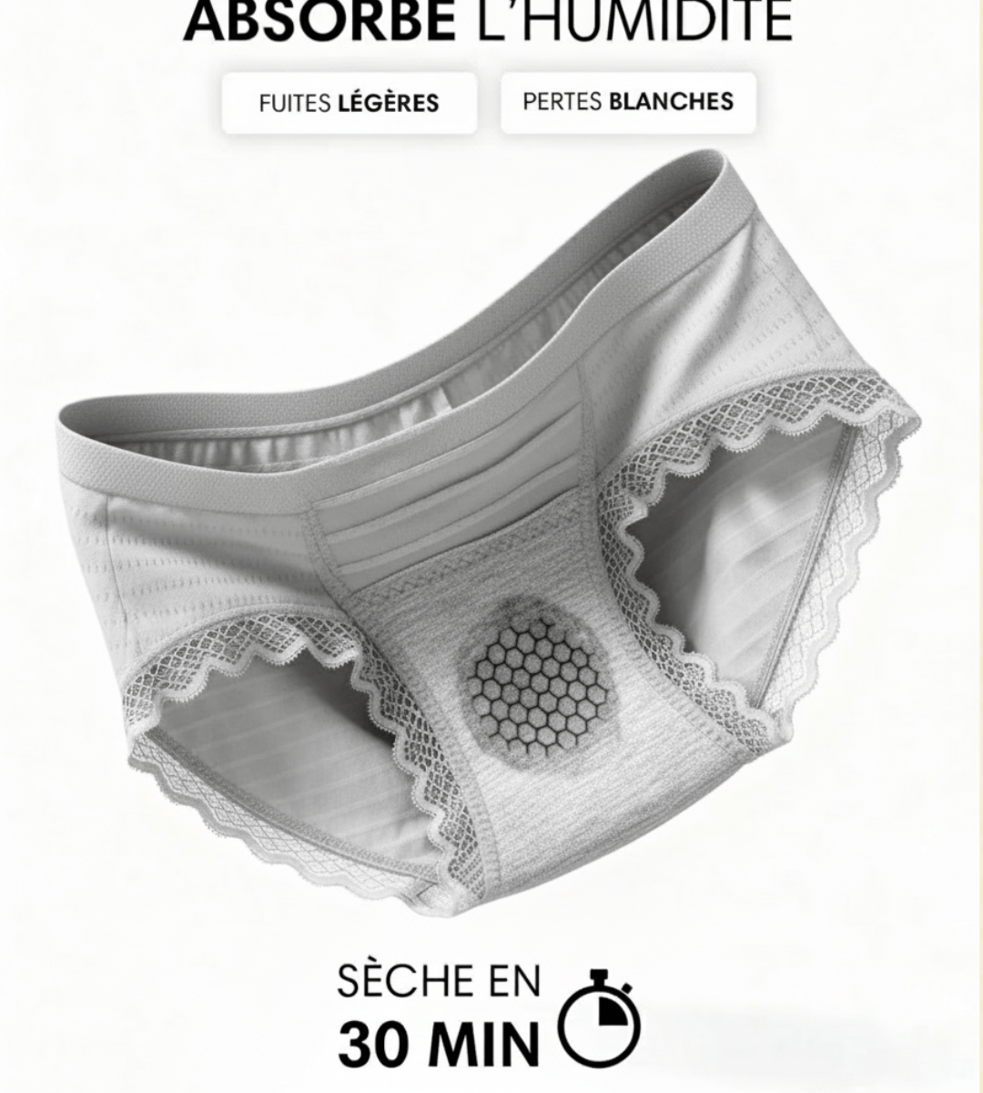 Lot de 14 Culottes Antibactériennes - Gris