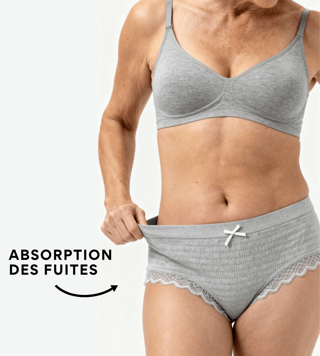 Lot de 14 Culottes Antibactériennes - Gris