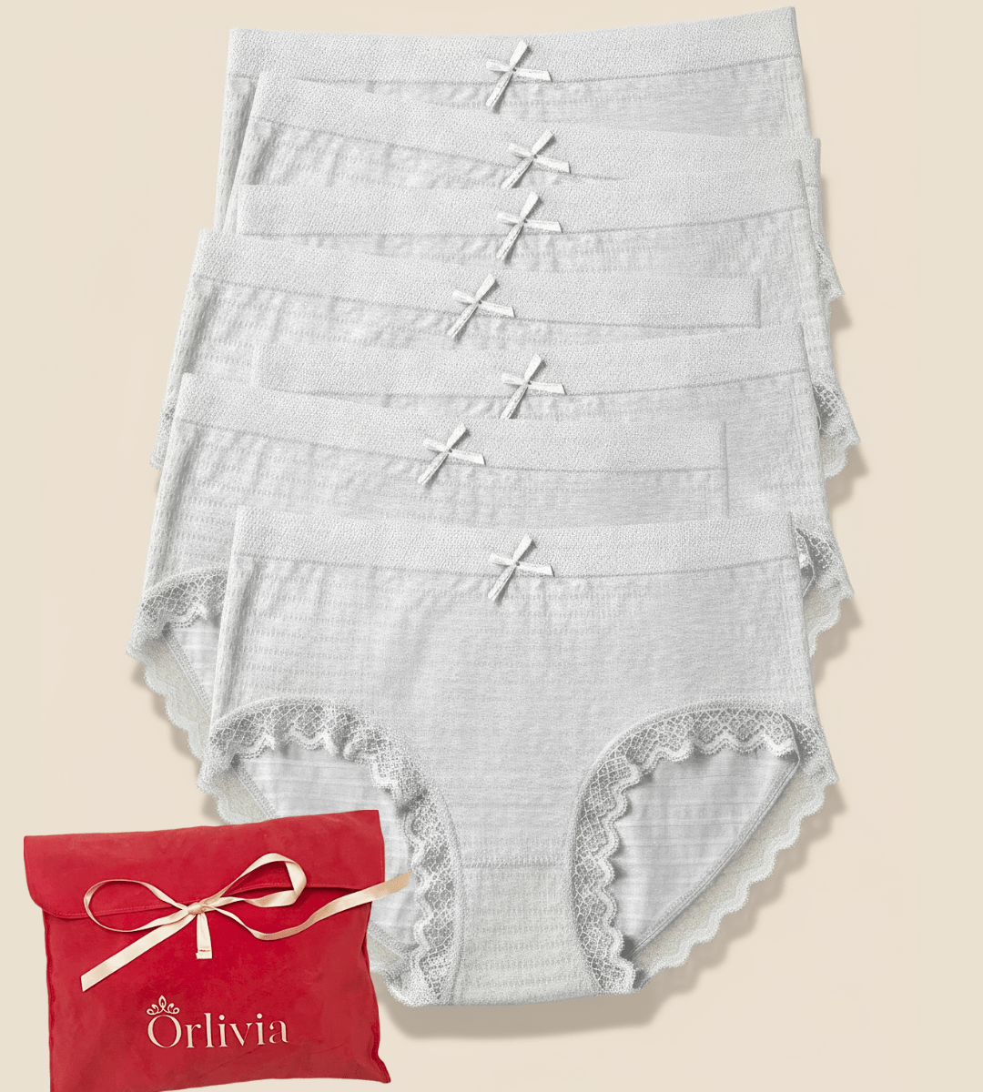 Lot de 7 Culottes Antibactériennes - Gris