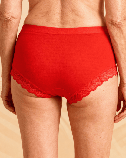 Lot de 7 Culottes Antibactériennes - Rouge