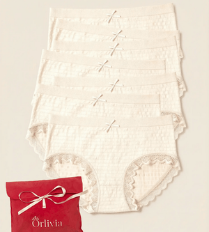 Lot de 7 Culottes Antibactériennes - Beige - XS (34 - 36) Orlivia